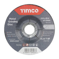 115 x 22 x 6mm Bonded Abrasive Disc - For Grinding