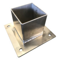 Heavy Duty Stainless Steel Post Shoe - Type 4