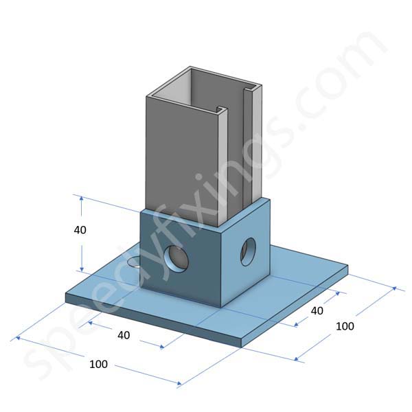 Base Plate 3 hole (1+2) - Image 2