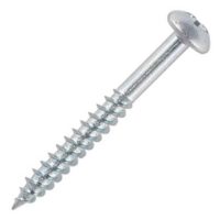 Round Pozi Woodscrew - Zinc (Box 200)