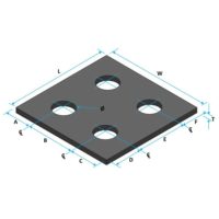 Four hole plate