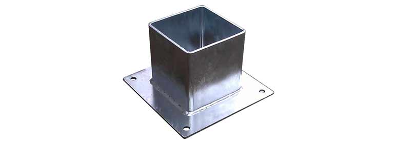 Heavy-duty galvanised post shoe type 4
