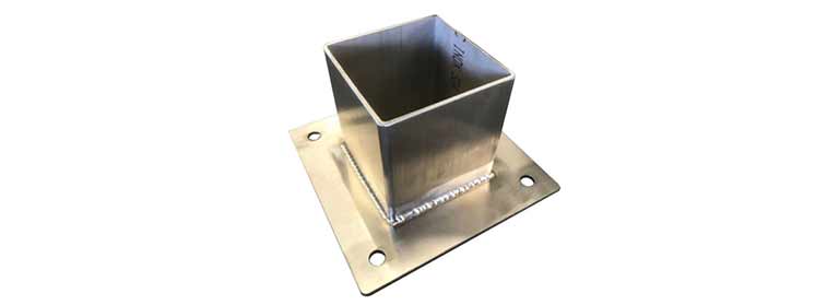 Heavy duty stainless steel post shoe type 4 100mm x 100mm
