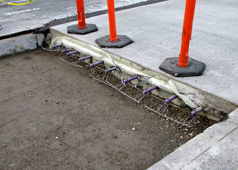 Heavy duty concrete and dowel bar Heavy duty concrete and dowel bar