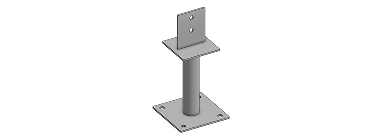 PBH elevated post base type 6 120mm x 210mm