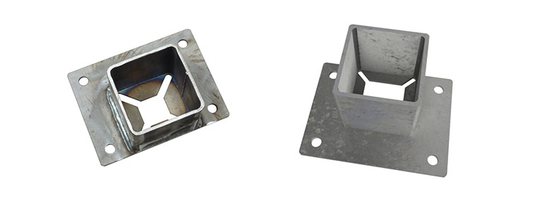 Heavy-duty self-colour post shoe type 4C