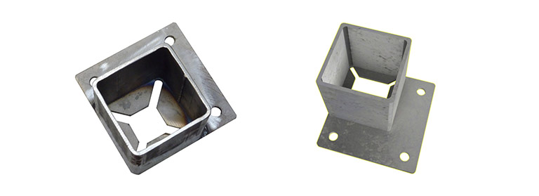 Heavy-duty self-colour post shoe type 4D