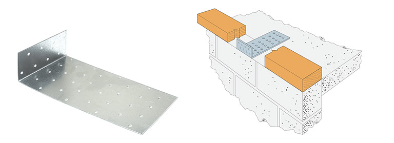 Sole plate anchors